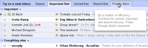 inbox layout